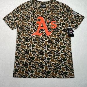 New Era‎ MLB Oakland A’s Camo Cotton Baseball T-shirt NWT Men Medium